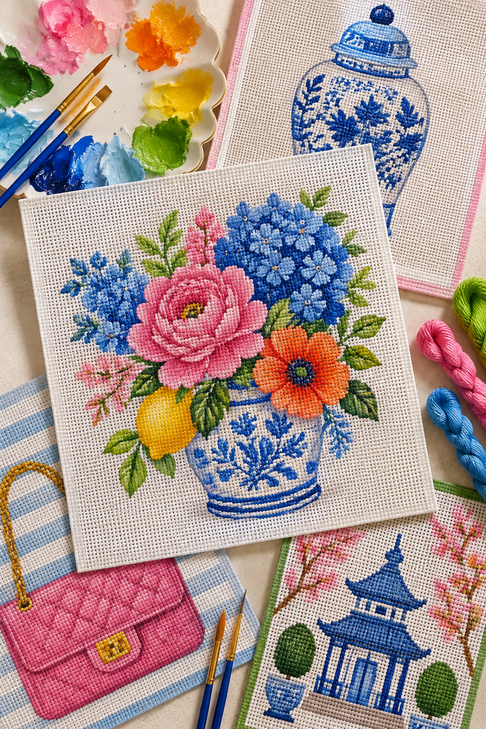 Hand Painted Needlepoint