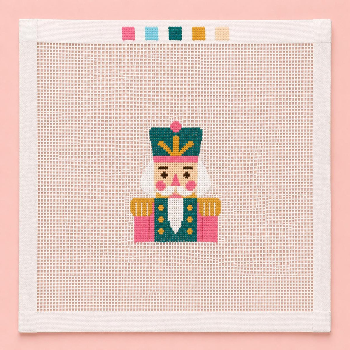 Beginner Needlepoint Ornament Canvas, Choose Your Design, 13 Mesh Christmas Ornament Collection