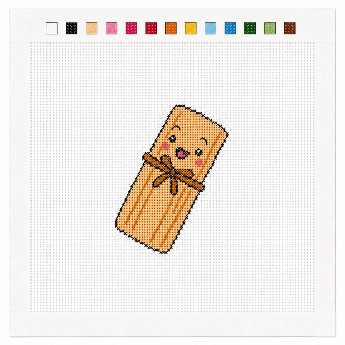 Mexican Tamale Needlepoint Canvas, Hand Painted 13 Mesh, Latino Food Ornament, Mini, Bag Charm, Mexican Christmas Gift